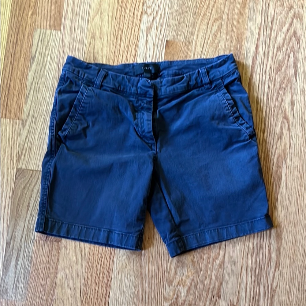 J Crew Navy Chino Shorts
